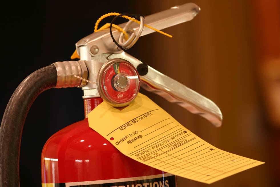 Closeup Of Fire Extinguisher 